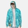 thumbnail image 2 of Balery Coral And Seashell On The Beach Sudadera ligera de manga larga con capucha y protección solar UPF 50+ para hombre y mujer, ideal para pesca y running-XX-Large, 2 of 7