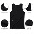 thumbnail image 3 of Cottmark Men’s A-Shirt Tank Top, Black, Size M, 3-Pack, 3 of 9
