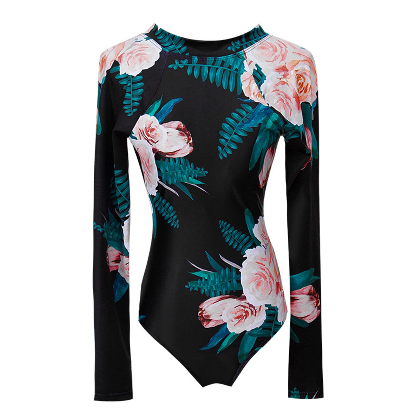 Joau Wetsuit for Womens in Cold Water, Long Sleeve Mock Neck Strap
