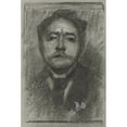 thumbnail image 2 of Eugène Carriere 13x18 Black Ornate Wood Framed Double Matted Museum Art Print Titled - Portrait of Jean Ajalbert (C. 1893), 2 of 5