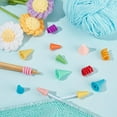 thumbnail image 5 of 54pcs 9 Styles 0.8x0.7 Inch Cone Knitting Needles Point Protectors Multi-Colored Knitting Needles Cap Synthetic Rubber Needle Tip Stoppers for Sewing Knitting Craft, 5 of 6