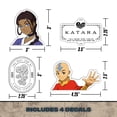 thumbnail image 3 of Avatar The Last Airbender Decals - Set of 15 Anime Vinyl Stickers for Car Window Laptop Water Bottle Truck Bumper Air Bender Vehicle Accessories, 3 of 5