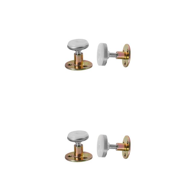 ziyahi 2pcs Adjustable Threaded Bed Frame Anti -shake Tools Telescopic Support Wall Bracket Bed Frame Accessory With Felt Pad bronze 28*38mm 2Set