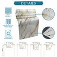 thumbnail image 5 of Table Runner Dresser Scarf 13 x 72 Inch Gold White Marble Abstract Cracked Stone Texture Contemporary Table Runners Non-Slip Heat Resistant Kitchen Dining Table Decor for Indoor Outdoor, 5 of 7
