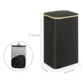 thumbnail image 2 of TEAFIRST 100L Laundry Basket Hamper with Lid Resistant Collapsible Removable Bag, for Bathroom Black, 2 of 8
