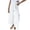White, variant on Aoochasliy Womens Pants Clearance Fall Fashion Casual Solid Color High Waist Loose Mopping Long Cotton Linen Wide Leg Pants