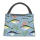 thumbnail image 1 of Fotbe Various Wild Sea Fish Bolsa Térmica Portátil con Estampado, Bolsa de Entrega de Alimentos Aislada, Bolsa Reutilizable de Gran Capacidad para Comidas y Supermercado, 1 of 6