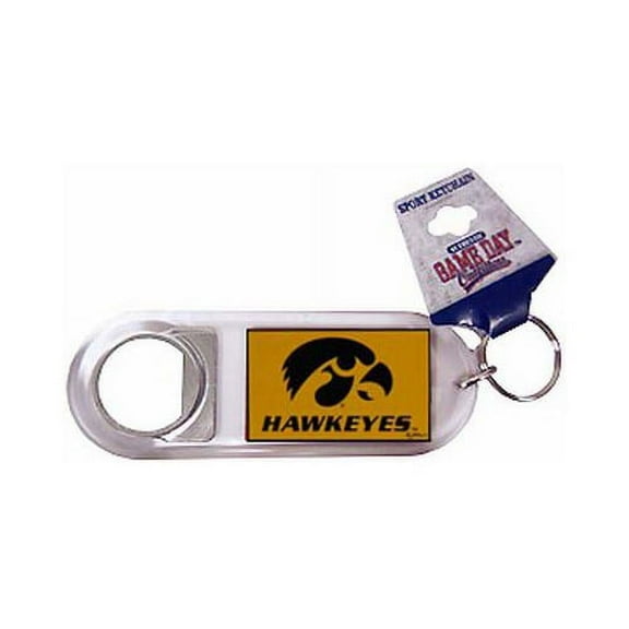 University of Iowa Lucite Bottle Opener Keychain