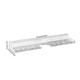 thumbnail image 3 of Shower Storage Rack Wall Mounted Floating Shelf Transparent Acrylic Adhesive Organizer for Bathroom Essentials, Clear, 3 of 8