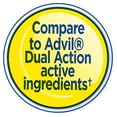 thumbnail image 3 of Equate Dual-Action Acetaminophen 250 mg and Ibuprofen (NSAID) 125 mg Pain Reliever Caplets, 36 Count, Compare to Advil® Dual Action Active Ingredients, 3 of 8