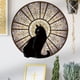 thumbnail image 1 of Pegatinas de pared de gato negro para niños, pegatinas de pared de gato, pegatina circular con patrón de colores para dormitorio, cúpula, 1 of 5
