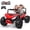 Red, variant on TOKTOO 24V Ride on UTV, 2 Seater Battery Powered Ride on Toy, 4 Powerful Wheels, 5.1Mph, Kids Electric Vehicle for Boys Girls with Rainbow LED Lights, Pink