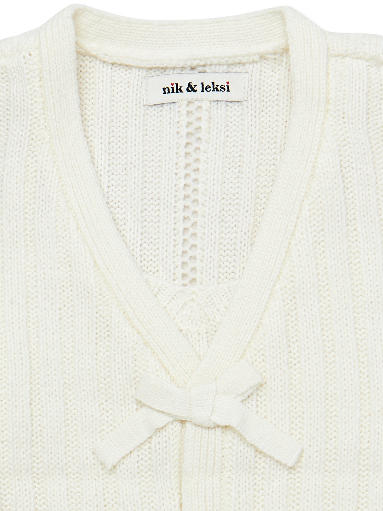 Nik and Leksi Girls Tank and Cardigan Sweater Set, 2-Piece, Sizes 4-16