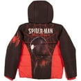 thumbnail image 5 of Marvel Spiderman Miles Morales Boys Zip-Up Puffy Hoodie for Kids and Toddlers (Size 4-16), 5 of 5