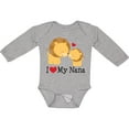 thumbnail image 3 of Inktastic I Love My Nana Boys or Girls Long Sleeve Baby Bodysuit, 3 of 5
