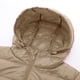 thumbnail image 4 of Parkas de manga larga para mujer, chaqueta de plumón ligera con capucha, chaqueta fina de talla mediana, larga y grande para mujer, 4 of 9