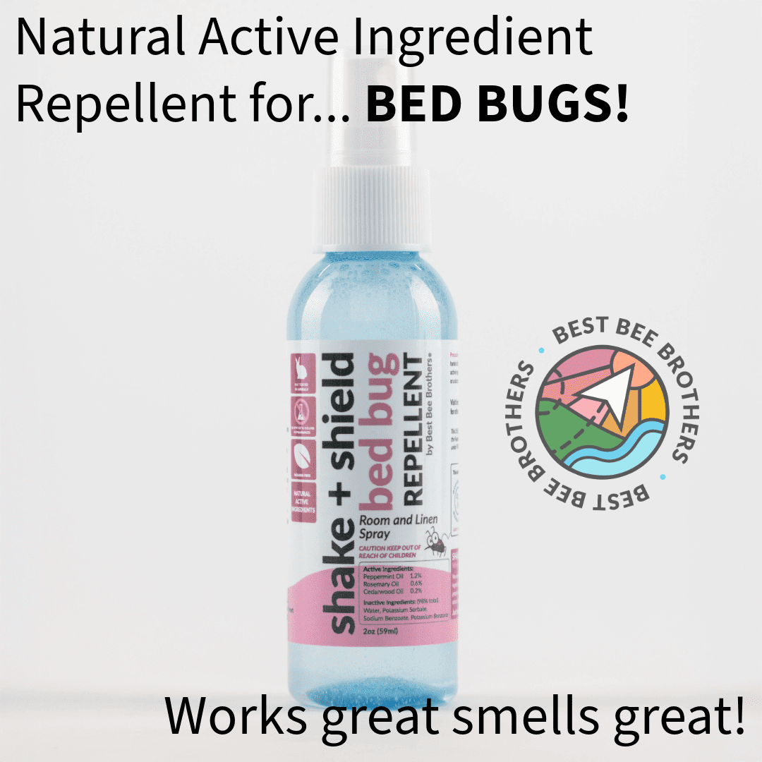 Best Bee Brothers Natural Bed Bug Spray Essential Oil 4 Pack, 2 oz