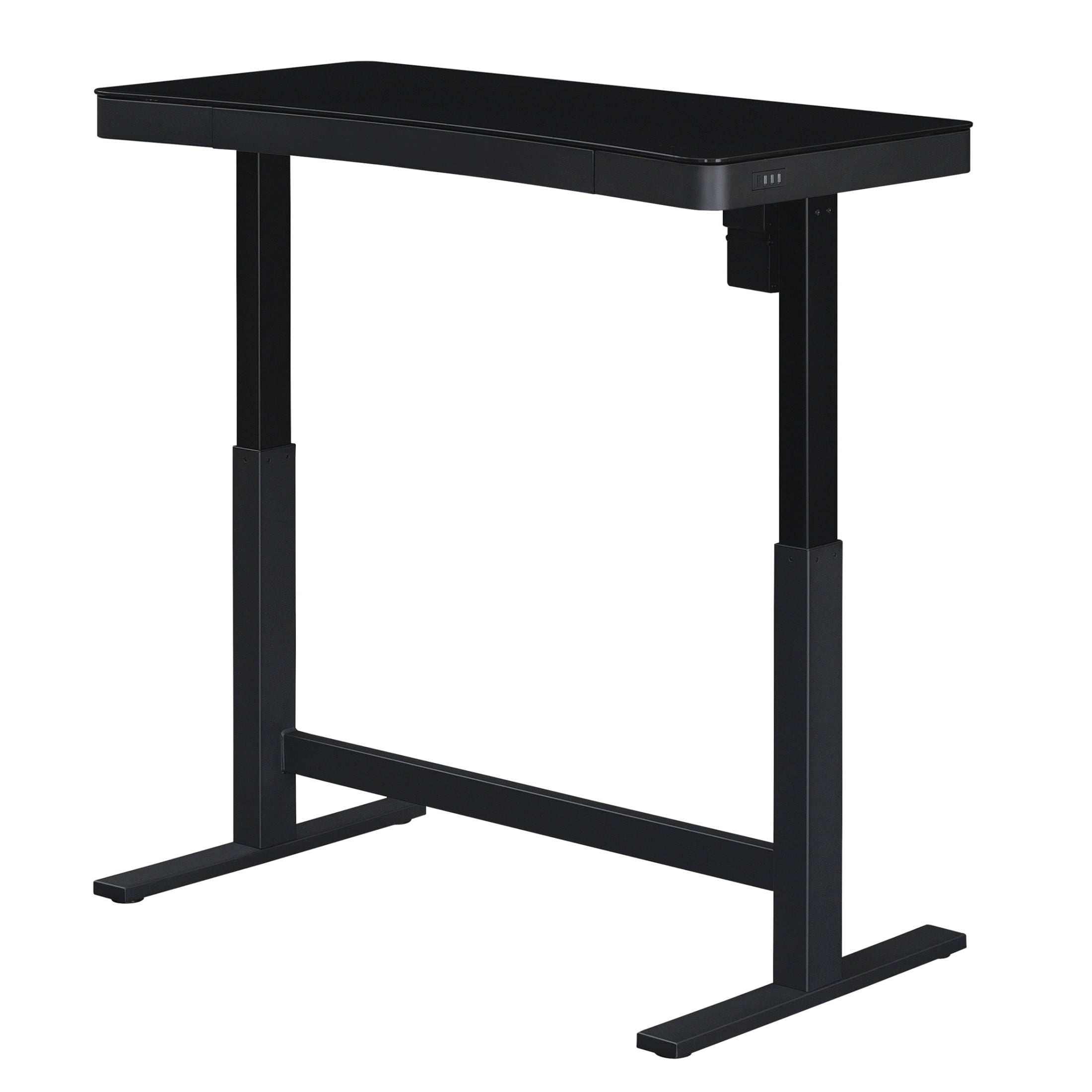 Twin Star Home 47" Ashford™ Adjustable Height Desk, Shadow Black