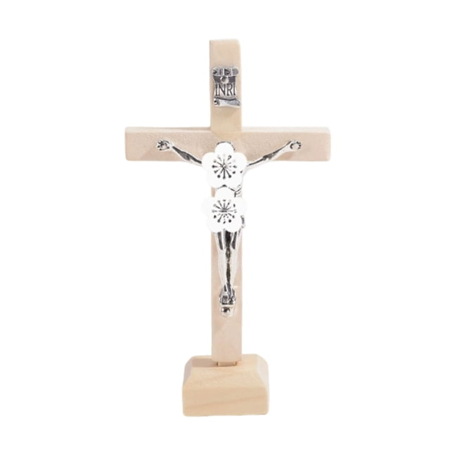 Escultura de escritorio de madera maciza, para decoración del escritorio en casa o en la iglesia, ideal como regalo