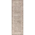 thumbnail image 5 of Nuloom Hillstone Collection Traditional Vintage Medallion Area Rug, 2' 8" x 8', Runner, Olene Light Brown, 5 of 7