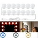 thumbnail image 4 of Espejo con luz LED regulable para maquillaje, espejo de tocador con iluminación DIY 14 cabezas regulables, 4 of 9