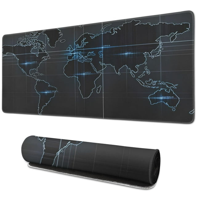 Remarkable 31.5x11.8 Inch Professional Large Mouse Pad - Your Best Gaming Companion - Unique Map Pattern
