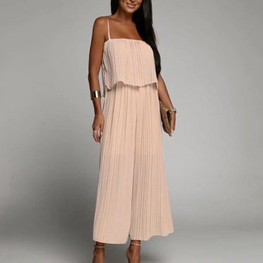 Qertyioot Combinaisons pour Femmes, Soutien-Gorge à Bretelles Plissé Ample à la Mode