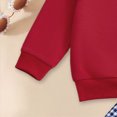 thumbnail image 4 of NOLDARES Infant Baby Boys Fall Outfit Pants Sets Long Sleeve 3 6 12 18 24 Months 2 3 4 5T Toddler Boy Pullover Pants Size:18-24 M,Red, 4 of 6