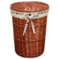 thumbnail image 1 of Laundry Hamper Handwoven Willow Clothes Basket Laundry Basket with Liner & Lid, 1 of 8