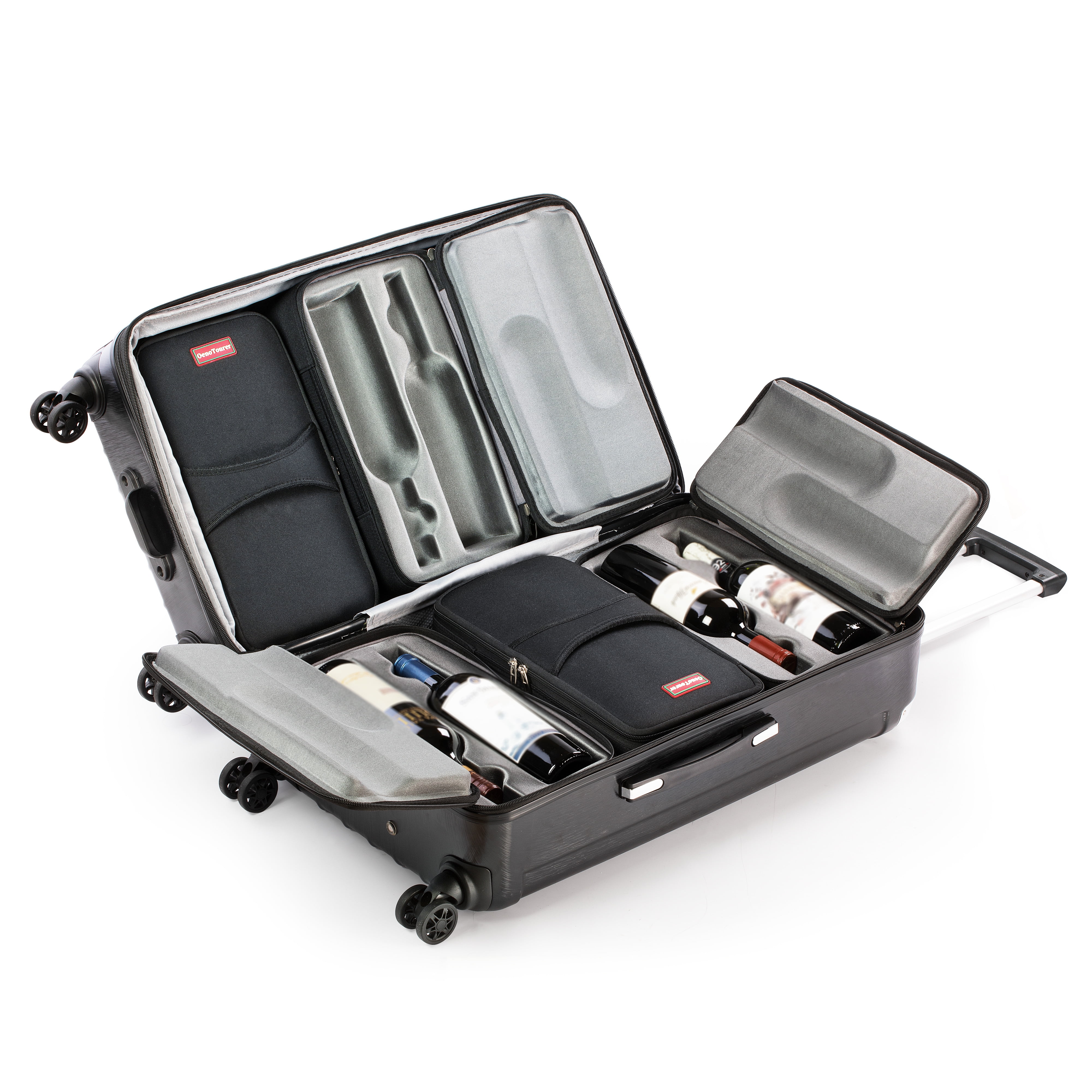 OenoTourer Wine Carrier Luggage for Carrying 12 Bottles of Wine for
