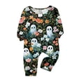 thumbnail image 3 of 2026 Matching Family Halloween Pajamas Set, Fall Sleepwear, Ghost & Pumpkin Printed Holiday Sleepwear, Soft Loungewear PJs Outfit, 3 of 4