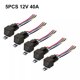 thumbnail image 1 of 12 Volt Automotive Relay Pack 5Pcs with Wiring Harness for Installation, 1 of 9