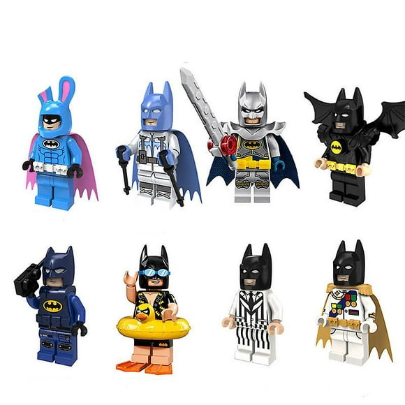 Batman Mini Figure, Bloc Dc Enfants Jouet Super-Héros Merveille Mini Figure Cadeau 8pcs