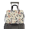 thumbnail image 2 of FORMRS 16" Laptop Bag Carrying Sleeve Case with Handle Travel Shoulder Briefcase, Beige Leaves Plaid, 2 of 8