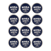 Nivea Men Creme Tin 1 oz Moisurizer for Face, Body & Hands (12 Pack)