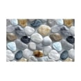 thumbnail image 1 of Corridor Stone Patterned Carpet 3D Pebble Design Entrance Mat Washable Floor Rug Bathroom Bedside Kitchen Non, 1 of 6