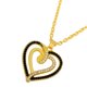 thumbnail image 5 of Collar de elegante para mujer Collar con colgante de cristal de de imitación Plata / Dorado Yinane Collar doble del corazón, 5 of 6