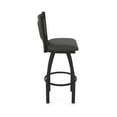 thumbnail image 4 of 870 Hadleigh 25" Swivel Counter Stool with Black Wrinkle Finish and Canter Iron Seat and Back, 4 of 5