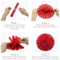 thumbnail image 3 of Merry Christmas Banner Party Decorations, Hanging Paper Fans, Pom Poms Flowers, Paper Lanterns, Xmas Tree Honeycomb Balls for Birthday Wedding New Years Eve Party Decor, 3 of 8