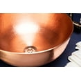 thumbnail image 5 of 16.5" Handmade Hammered 100% Solid Copper Kitchen & Bathroom Vessel Sink Bowl – Countertop Basin for Vanity & Powder Room | Eco-Friendly Rustic Copper Sink, 5 of 11