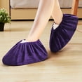 thumbnail image 2 of LYINGF Reusable Non Slip Cloth Shoe Covers, 2PCS Washable Thickened Boot Covers for Indoor Use, Household Shoe Protectors as Wear Silencers and Warm Liners for Floors and Carpets, 2 of 6