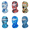 6 pcs Multicolor, variant on 6 Packs Ski Mask Sun UV Protection Hood Breathable, Balaclava Face Mask for Men Women - Motorcycle Fish