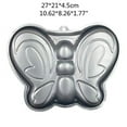thumbnail image 3 of Butterfly Cake Pan 3D Aluminum Cake Mould Wedding Christmas Birthday Cake Baking Pan, 3 of 3