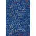 thumbnail image 1 of Unique Loom Blossom Floral Bright Color Area Rug 10' x 14' Rectangle Blue/Gold, 1 of 2