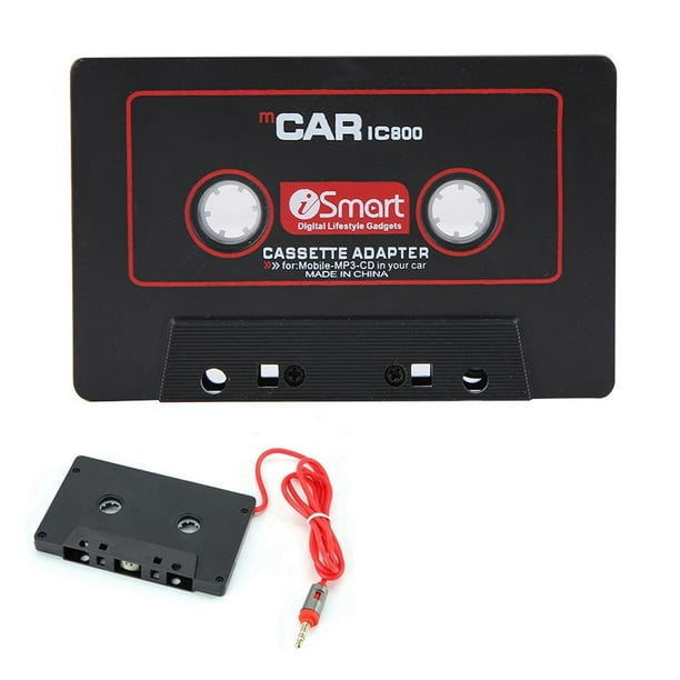Adaptateur de cassette stéréo pour voiture Adaptateur de cassette CD MD  Adaptateur de cassette Lecteur MP3 MP4 à 3,5 mm Aux Audio pour téléphone  portable 