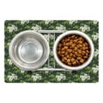thumbnail image 1 of Jasmine Pet Mat for Food and Water, Bouquet of Jasmine Plants Flourishing on Fresh Branches, Non-Slip Rubber Mat for Dogs and Cats, 18" X 12", by Ambesonne, 1 of 2