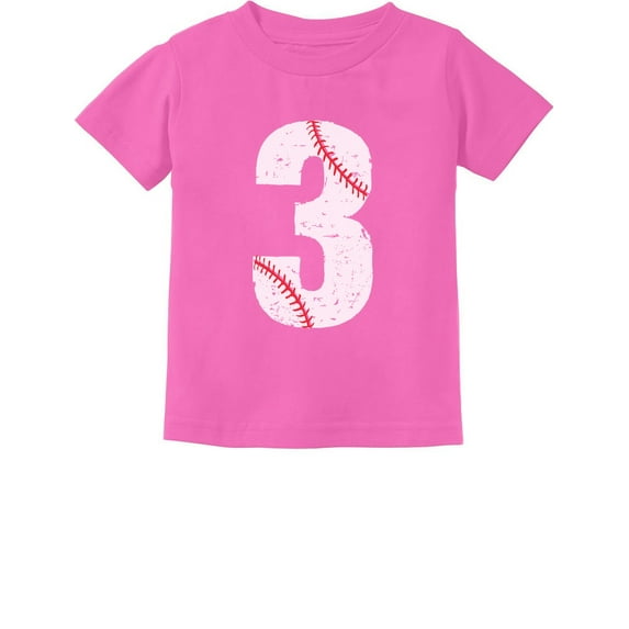 Tstars Boys Unisex 3rd Birthday Gift Baseball Tshirt Birthday Gift for 3 Year Old Birthday Gift for Boys Birthday Gift for Three Year Old Birthday Party B Day Toddler Kids T Shirt
