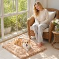 thumbnail image 4 of Small Pet Blanket, Faux Rabbit Blanket, Dog Crate Mat Washable, Puppy Bed for Crate, 18X16 Inch Bubble Plush Pad for Small Dogs, Cats, and Indoor Pet Rest Use, 4 of 9