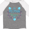 thumbnail image 4 of Inktastic My Meemaw Loves Me with Flowers and Hearts Boys or Girls Long Sleeve Baby Bodysuit, 4 of 5