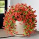 thumbnail image 1 of Flores colgantes artificiales Homsunny Chujudh-Red, 2 unidades, 1 of 8